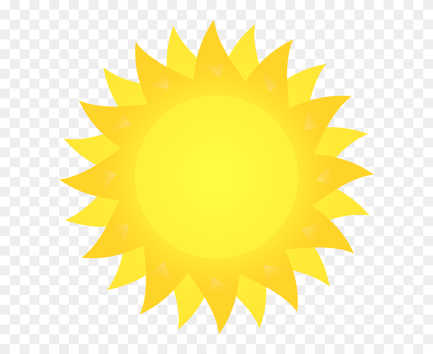 Sun, Bright, Shine, Summer, Sunflower, Sunshine, Yellow - Uit Eten Clipart