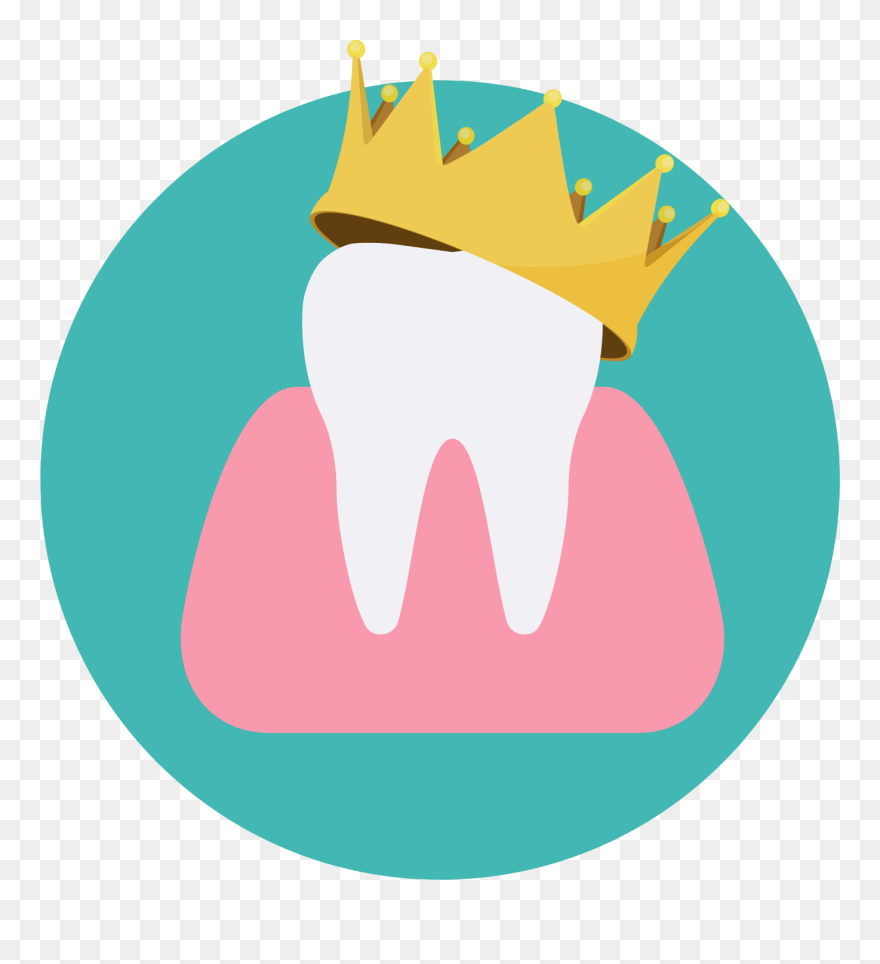 Tooth With Crown Png Clipart