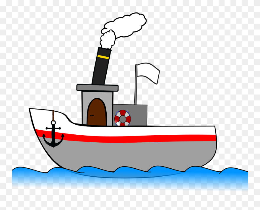 Steamboat Ship Steamer - Steamboat Clipart - Png Download