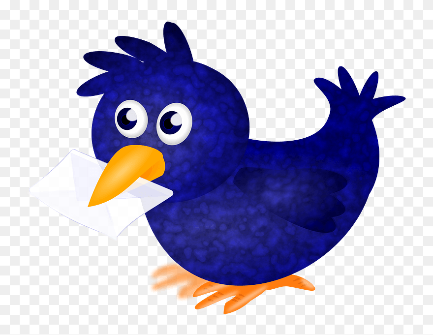 A Twitterbird Clipart - Desenho De Pombo Correio Png Transparent Png