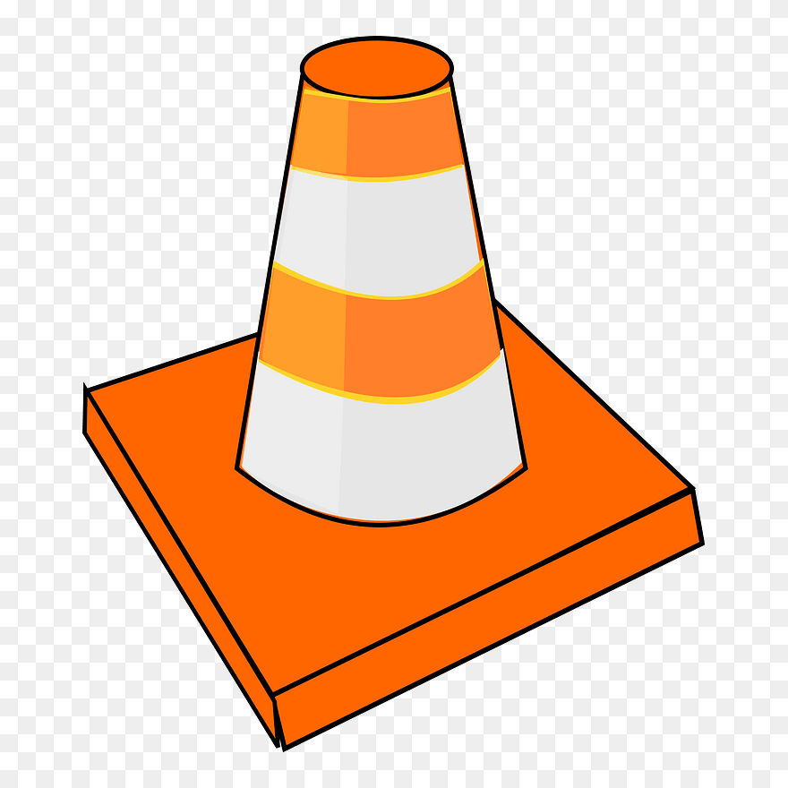 Traffic Cone Clipart - Cartoon Traffic Cone Png Transparent Png