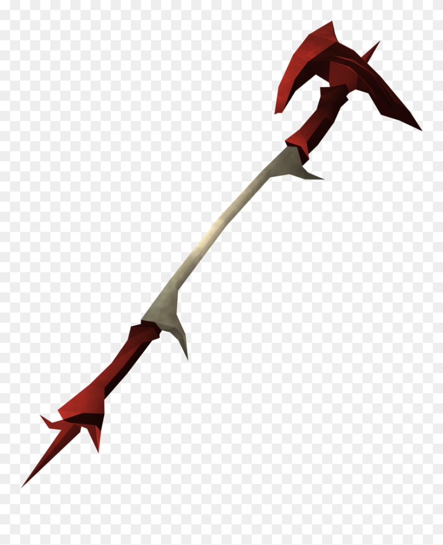 Red Halberd Clipart