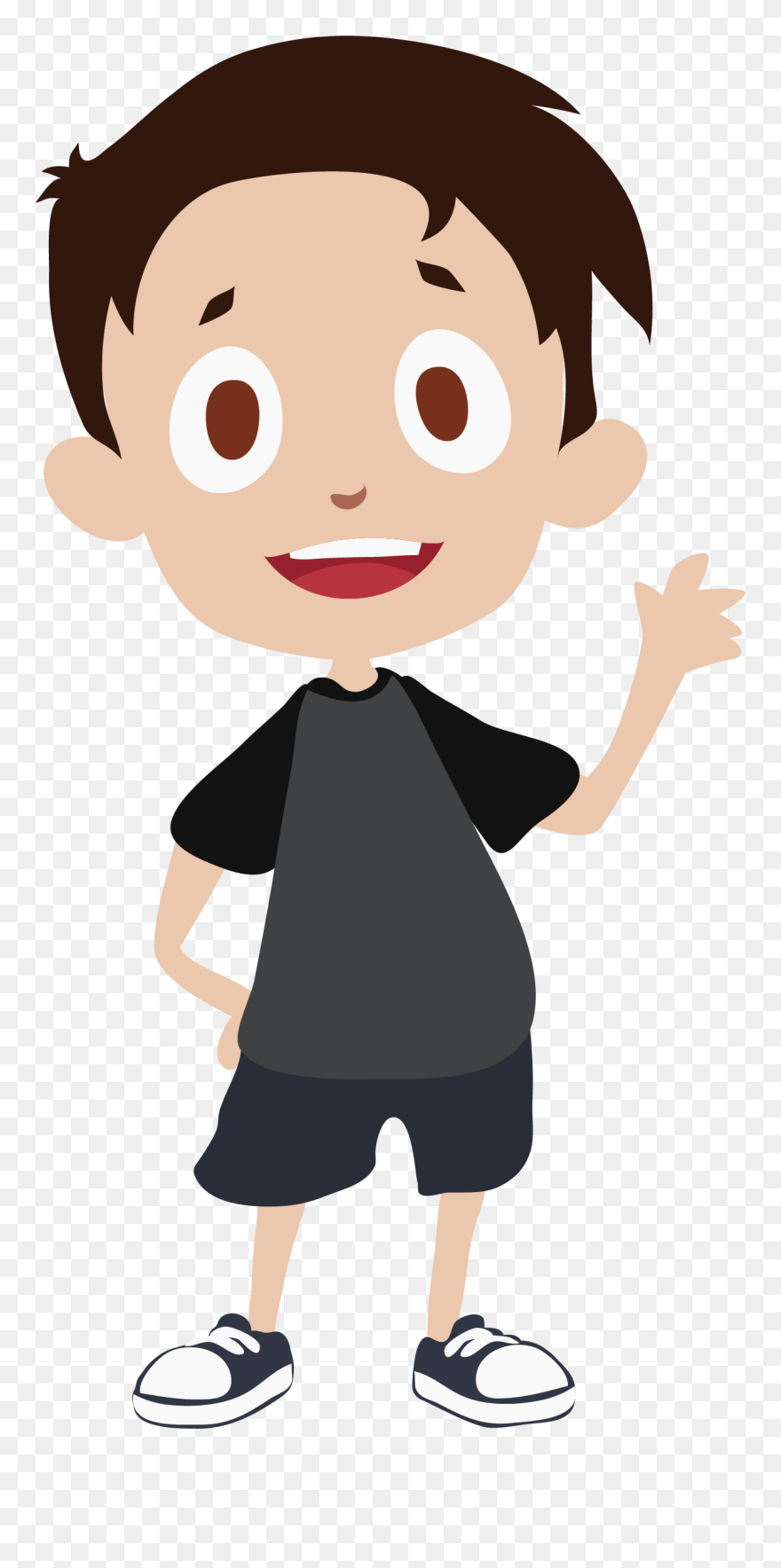 Thumb Human Behavior Cheek Illustration - Boy Clipart Transparent Background - Png Download