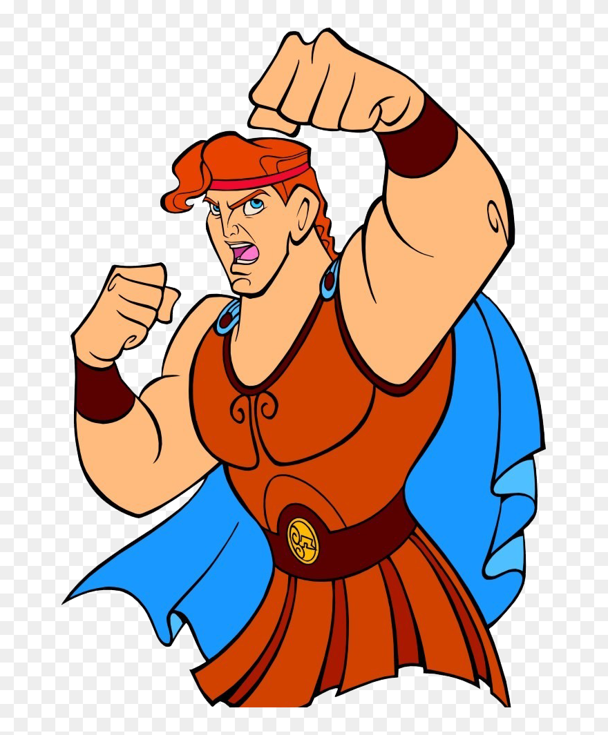 Hercules Clipart Fighting - Hercules Cartoon Png Transparent Png
