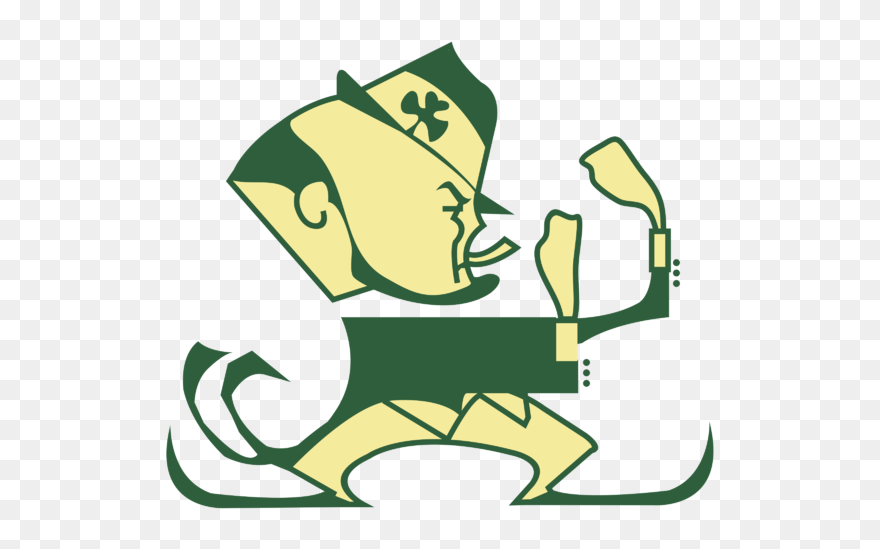 Vintage Notre Dame Fighting Irish Logo Clipart