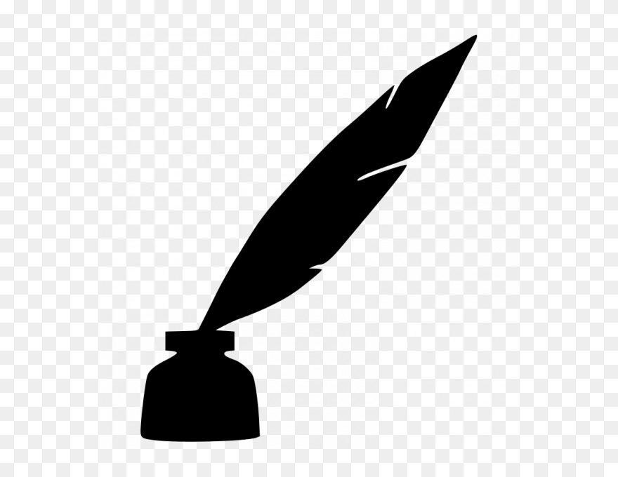 Quill And Ink Silhouette Clipart