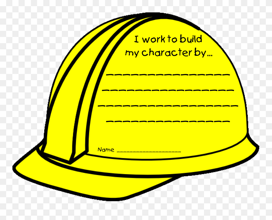 Construction Hat Project - Clip Art Hard Hat Png Transparent Png