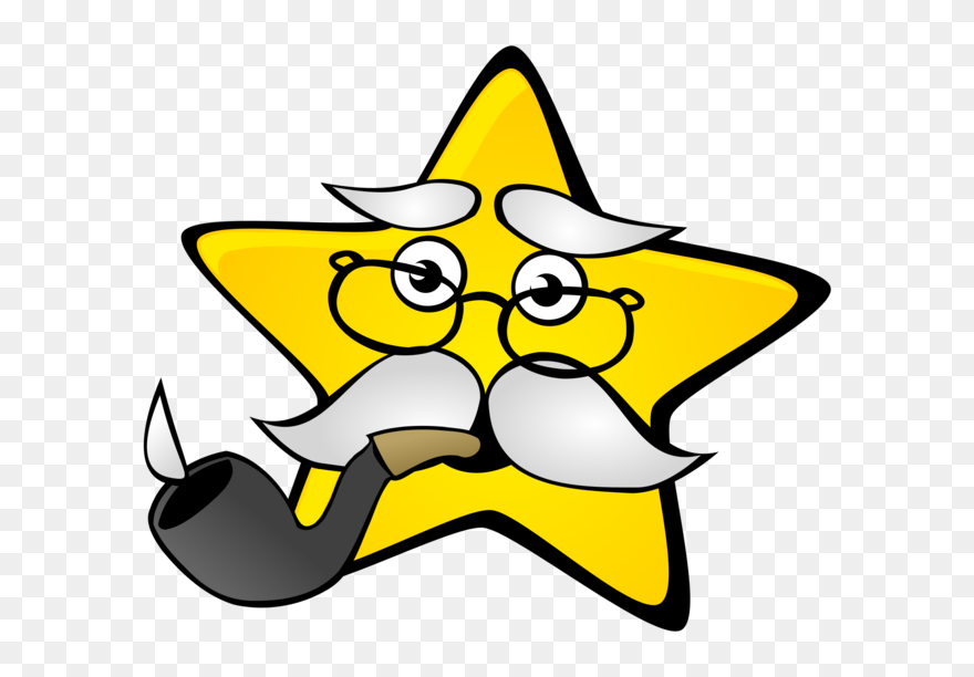 Artwork,smiley,yellow - Old Star Clipart - Png Download