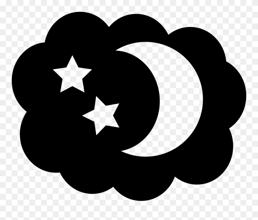 - Night Sky Black And White Clip Art , Png Download - Night Clip Art Black And White Transparent Png
