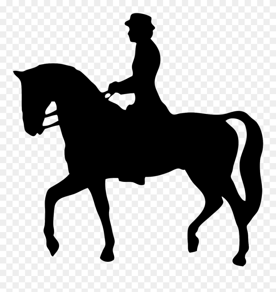 Horse Equestrianism English Riding Silhouette Clip - Horse Riding Clipart Transparent - Png Download