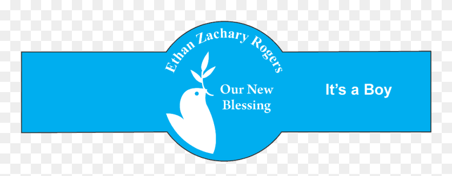 Baby Boy Cigar Band Template - Century Healthcare Clipart