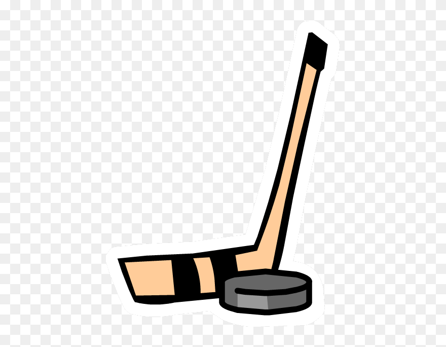 Hockey Stick And Puck Clipart - Png Download