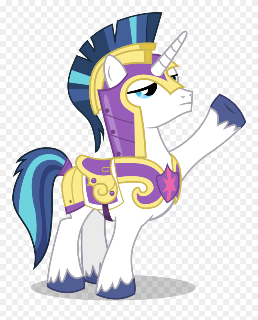 Guard Clipart Salute - Royal Guard Mlp Shining Armor - Png Download