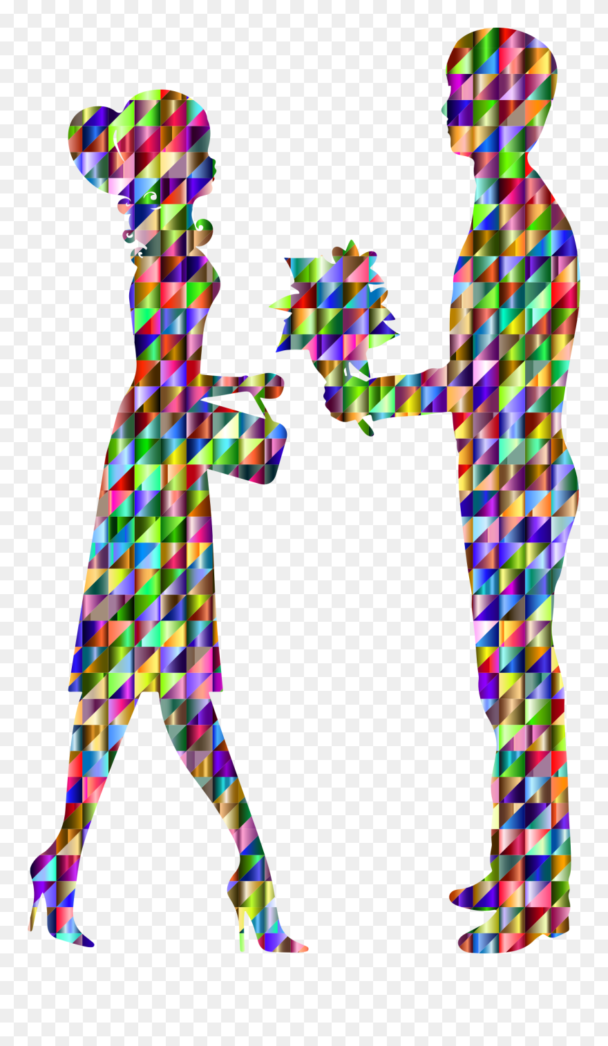 Silhouette Couple Clip Art - Future Of Corporate Culture - Png Download