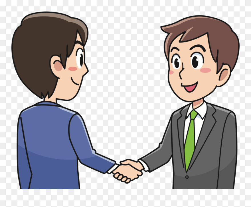 Clipart Of People Shaking Hands - Png Download