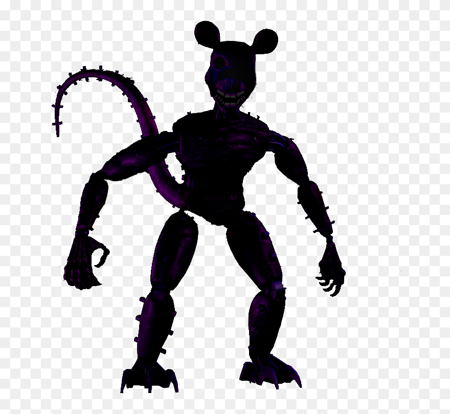 Clipart Football Shadow - Five Nights At Candy's Candy 3 Monster Rat - Png Download
