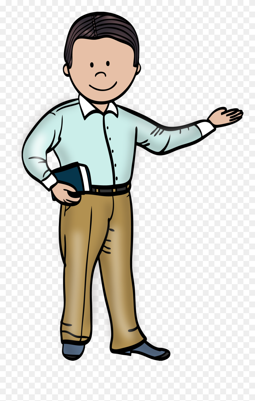 Boy Teacher Clip Art - Png Download