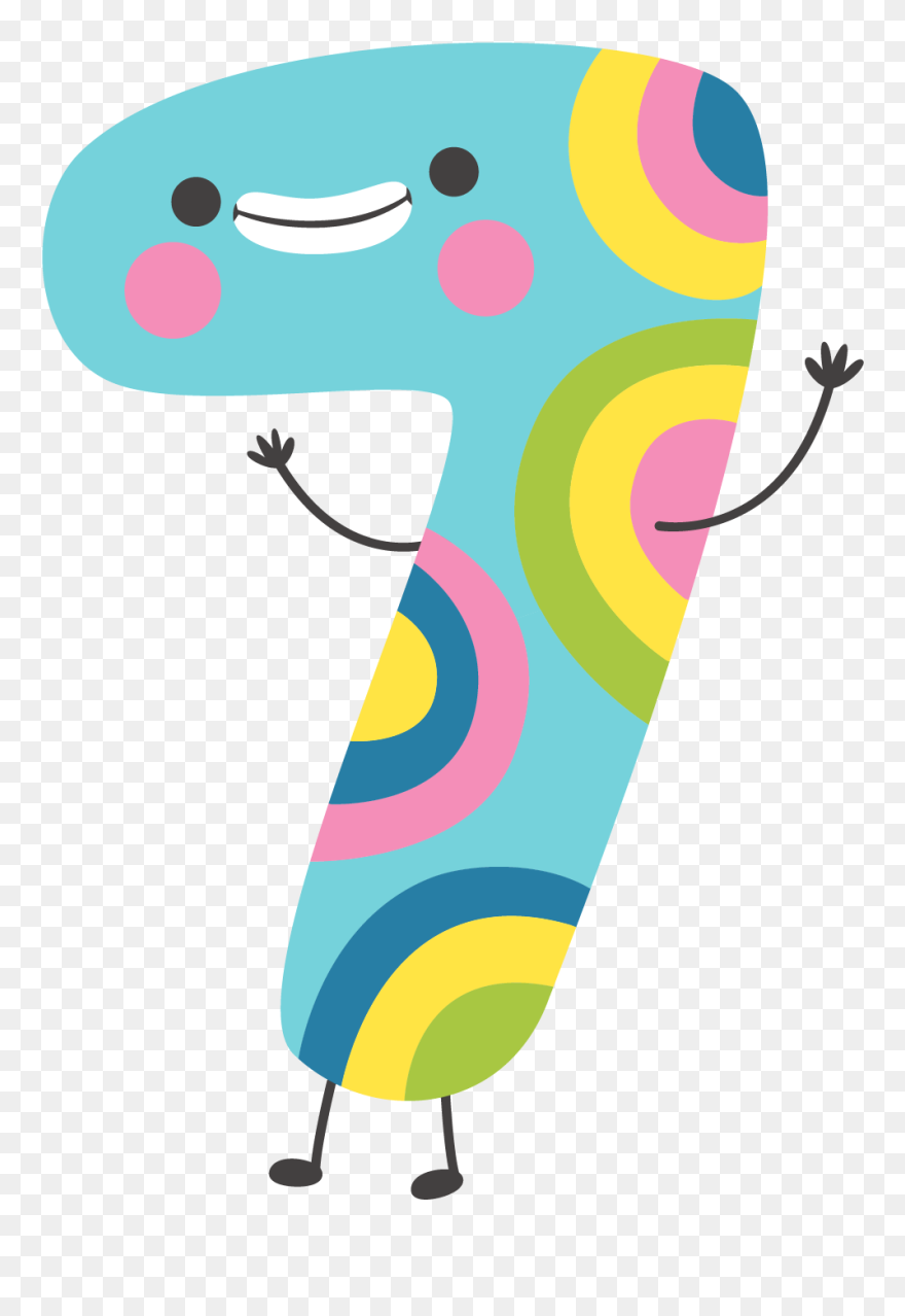 Transparent Background Number 7 Clipart - Number 7 Transparent Background - Png Download