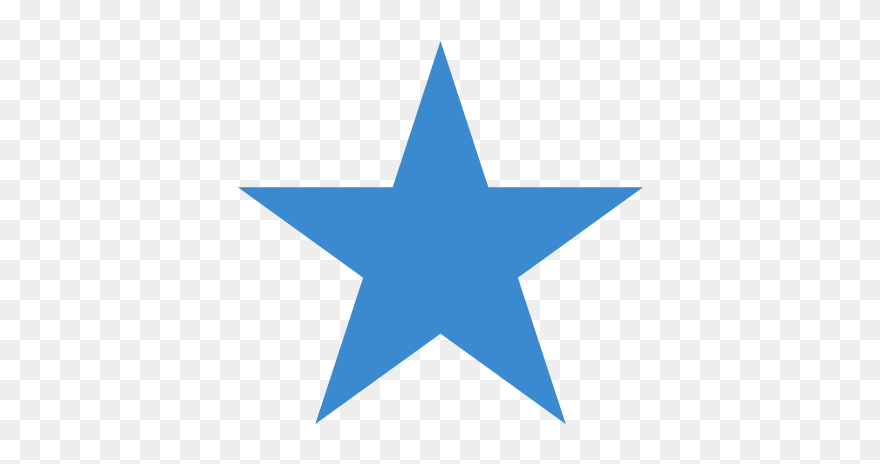 Blue Star - Inverted China Flag Clipart