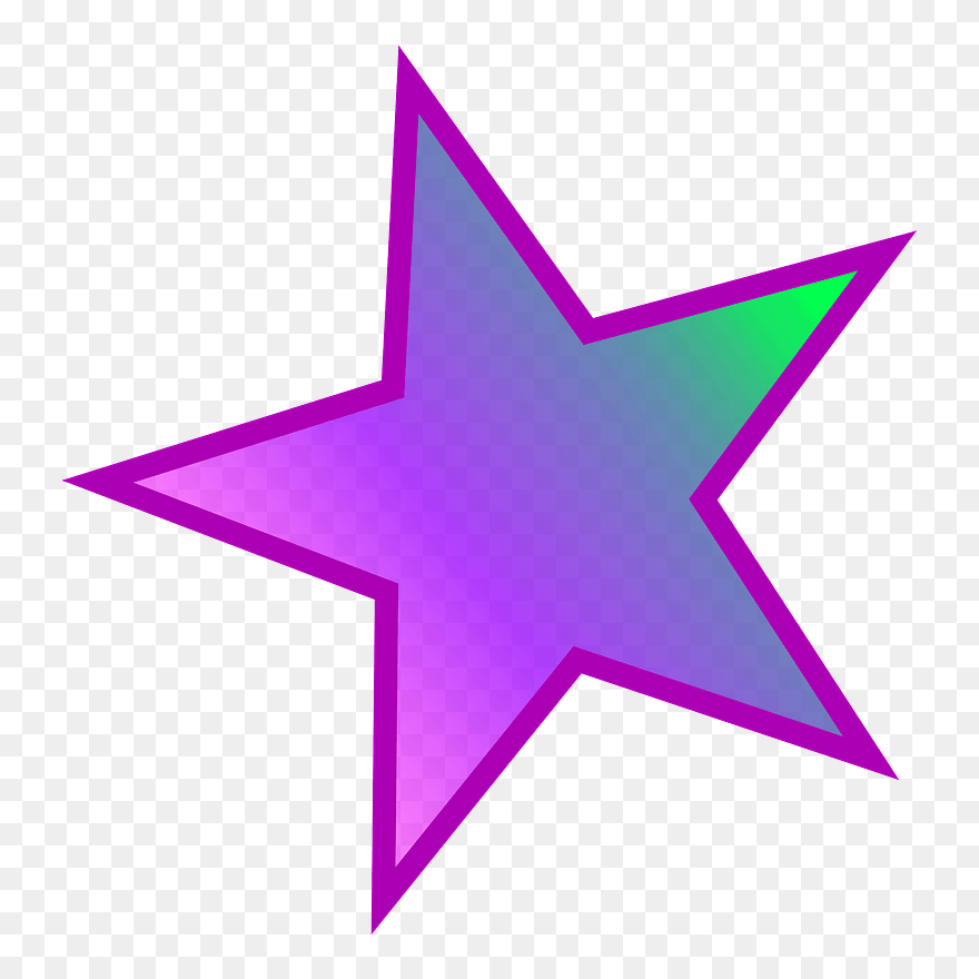 Purple Star Clipart - Png Download