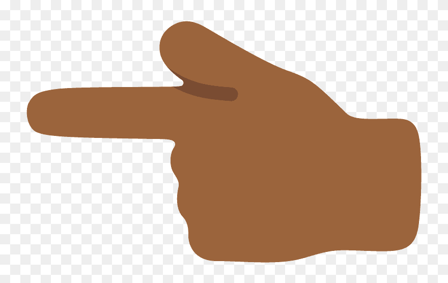 Backhand Index Pointing Left Emoji Clipart - Png Download