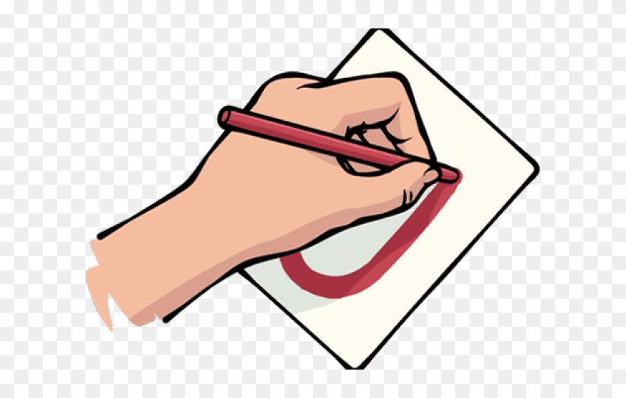 Transparent Left Hand Clipart - Writing With Left Hand Clipart - Png Download