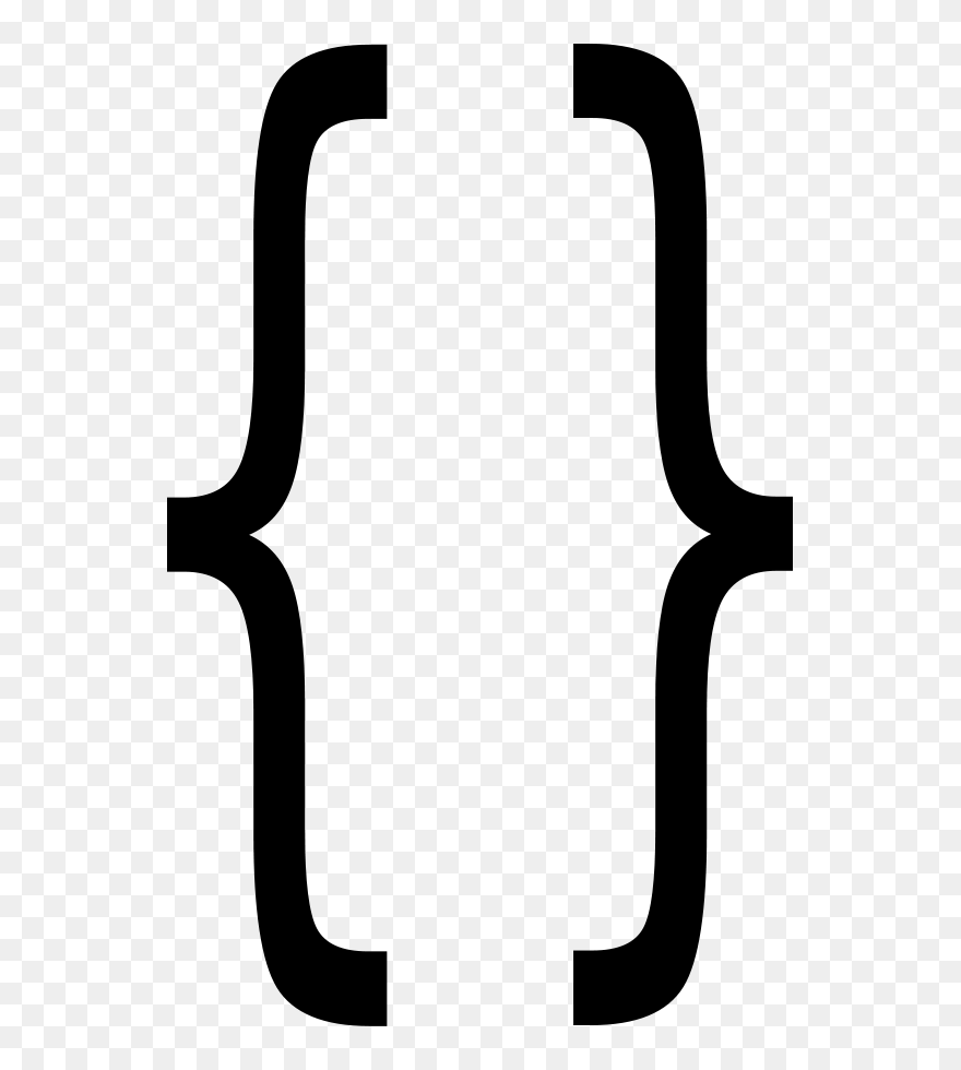 Large Braces Svg Clip Arts - Curly Braces Icon Png Transparent Png