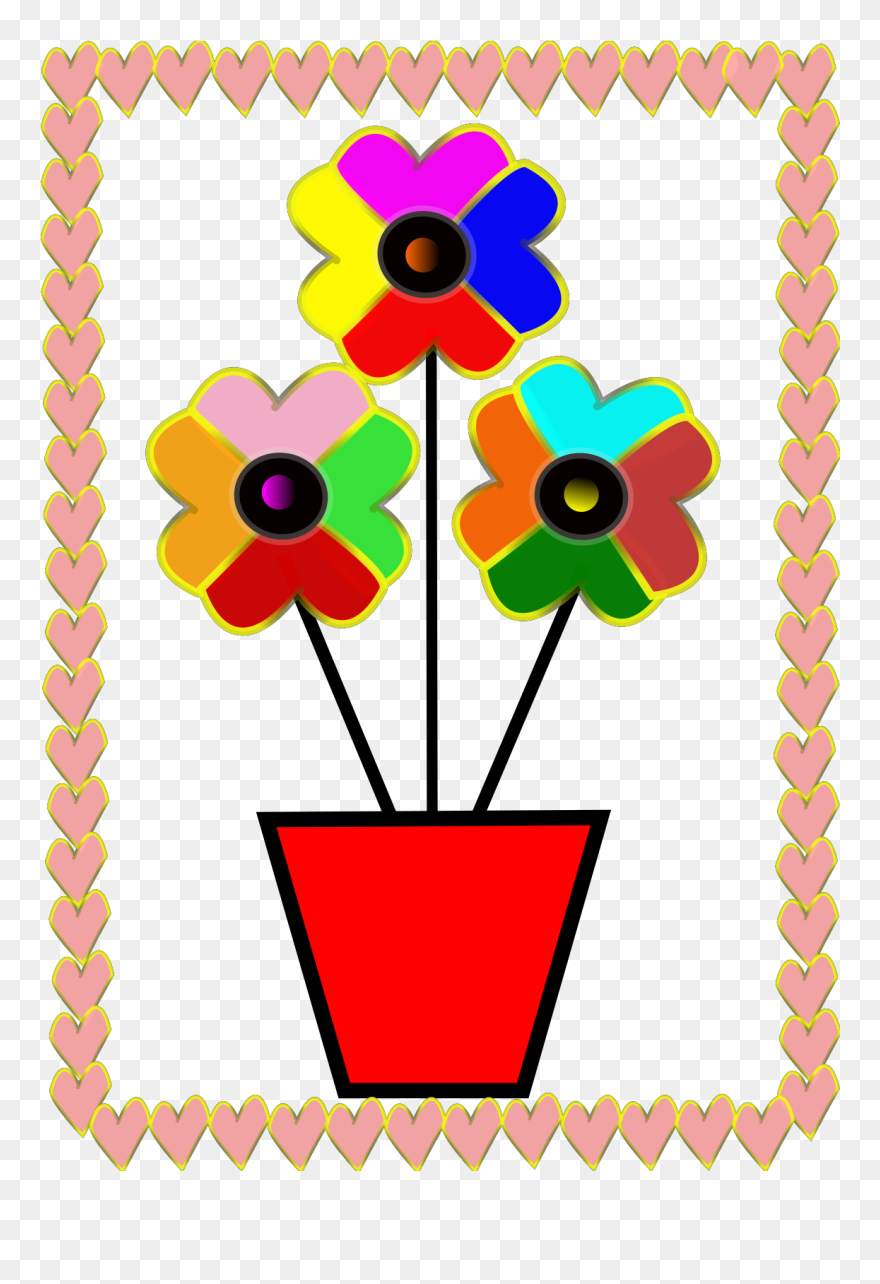 Transparent Heart Border Clipart