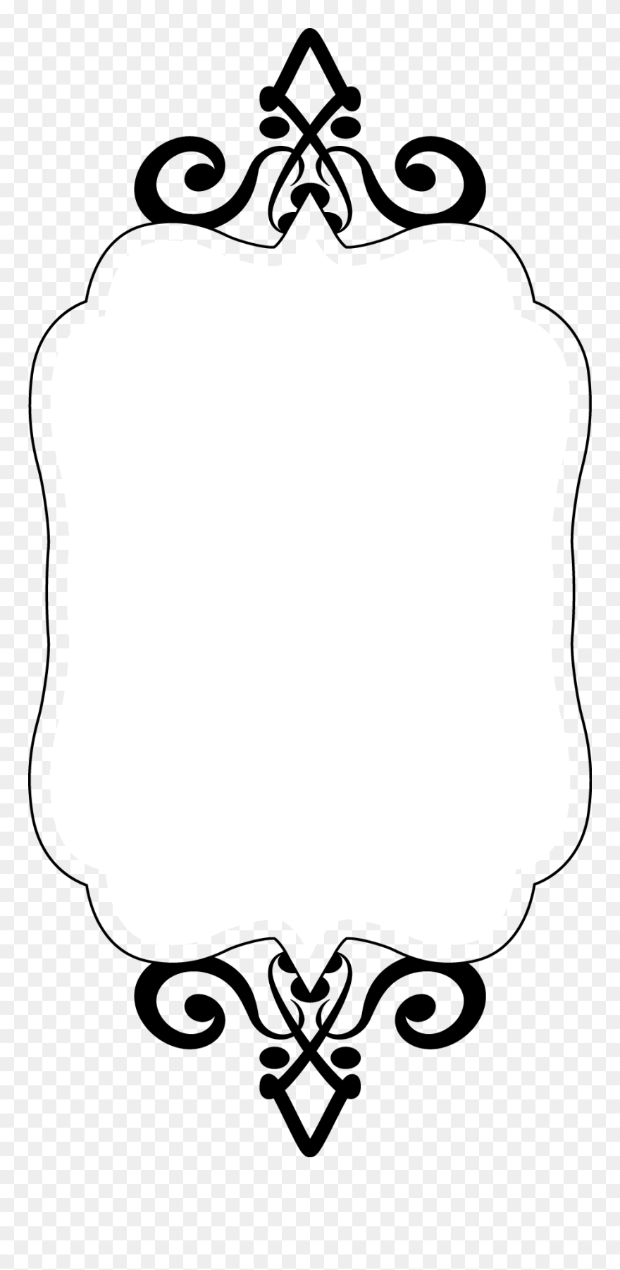 Transparent Curly Heart Outline Clipart - Clip Art - Png Download