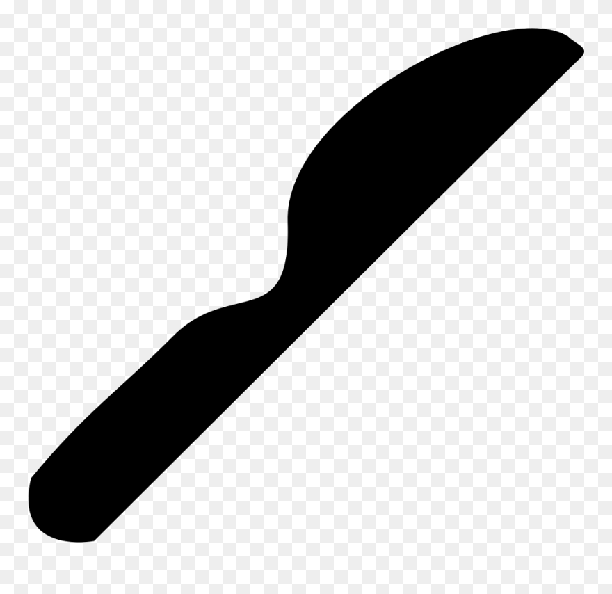 Svg Png Icon Free - Butterknife Black And White Clipart Transparent Png