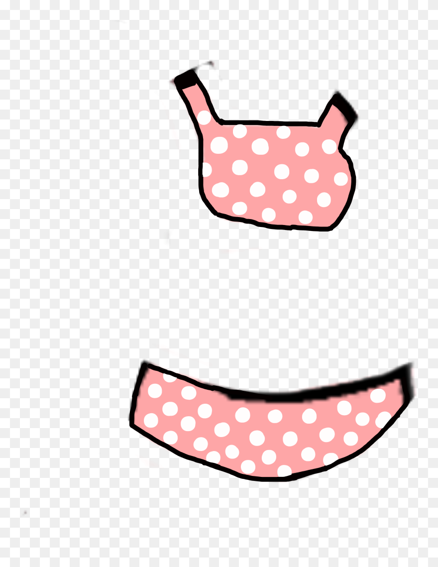 Lol I Tried To Make A Bathing Suit - Polka Dot Clipart