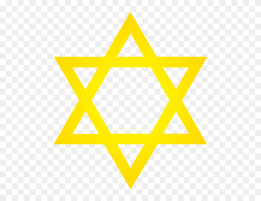 Star Of David Clipart Solid Star - 6 Point Yellow Star - Png Download