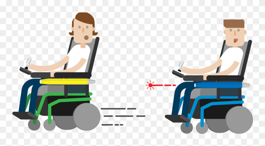 Wheelchair Lasertag - Sitting Clipart