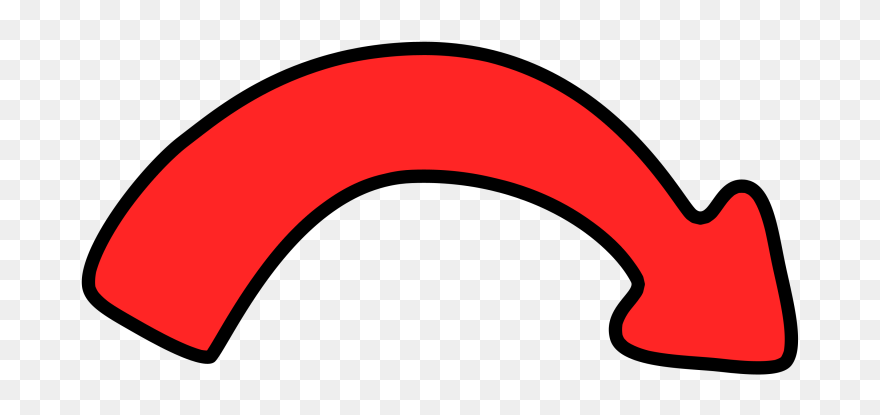 Curved Arrow Png Clipart