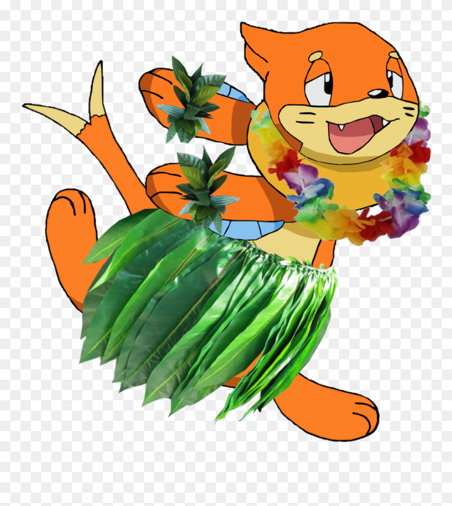 Hula Dancing Buizel By Pokemon-traceur - Hula Clipart