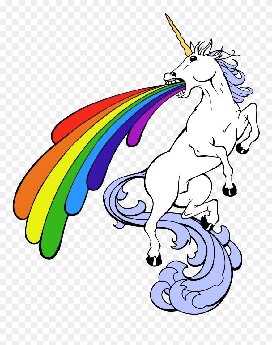 Unicorns And Rainbows Clipart