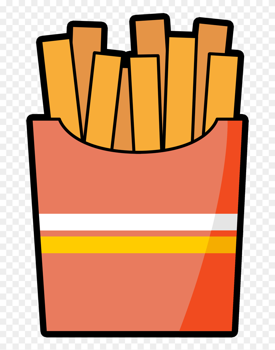 French Fries Clipart - French Fried Cartoon Png Transparent Png