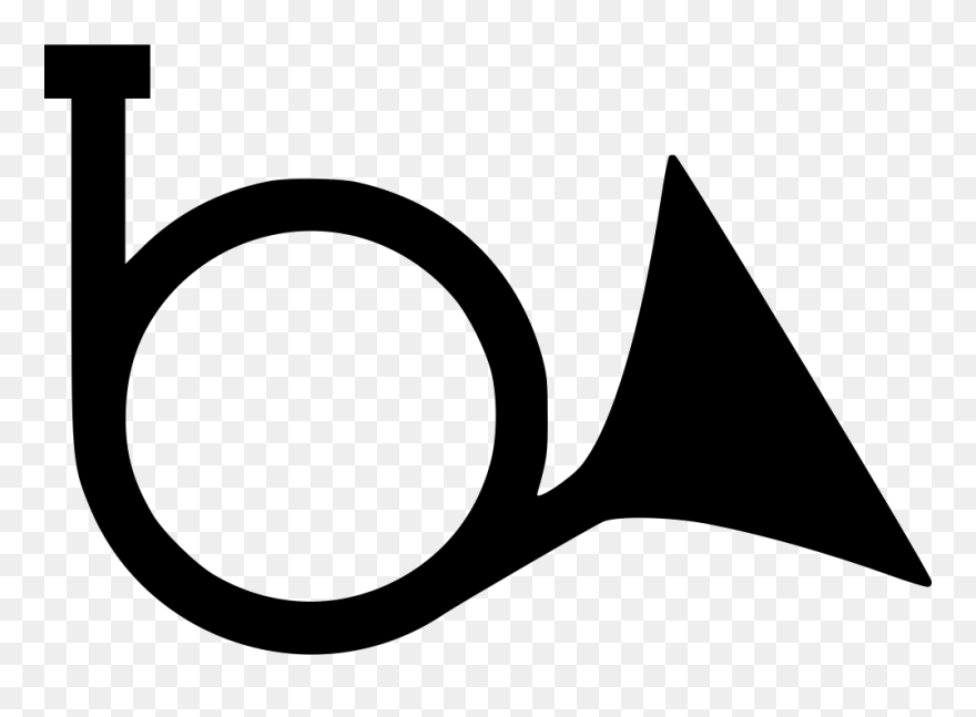 French Horn Brass Instrument Sound - French Horn Logo Clipart - Png Download