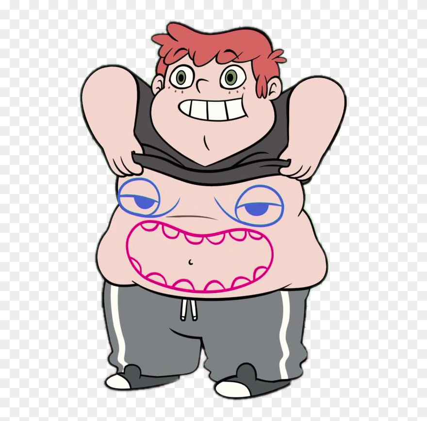 Star Vs Evil Ferguson With Belly Face - Cartoon Clipart