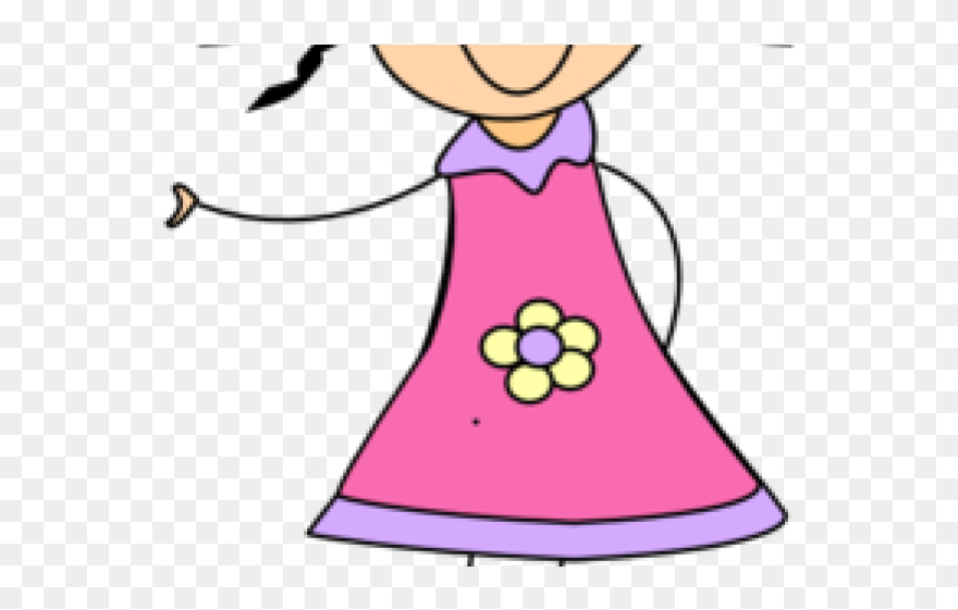 Young Girl Cliparts - Black And White Doll Clipart - Png Download