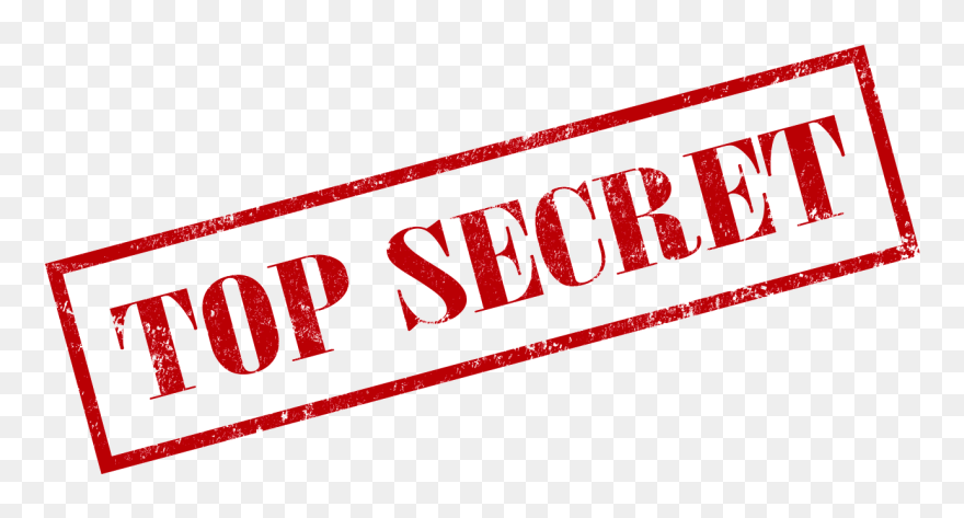 United States Youtube Clip Art - Transparent Background Top Secret Png