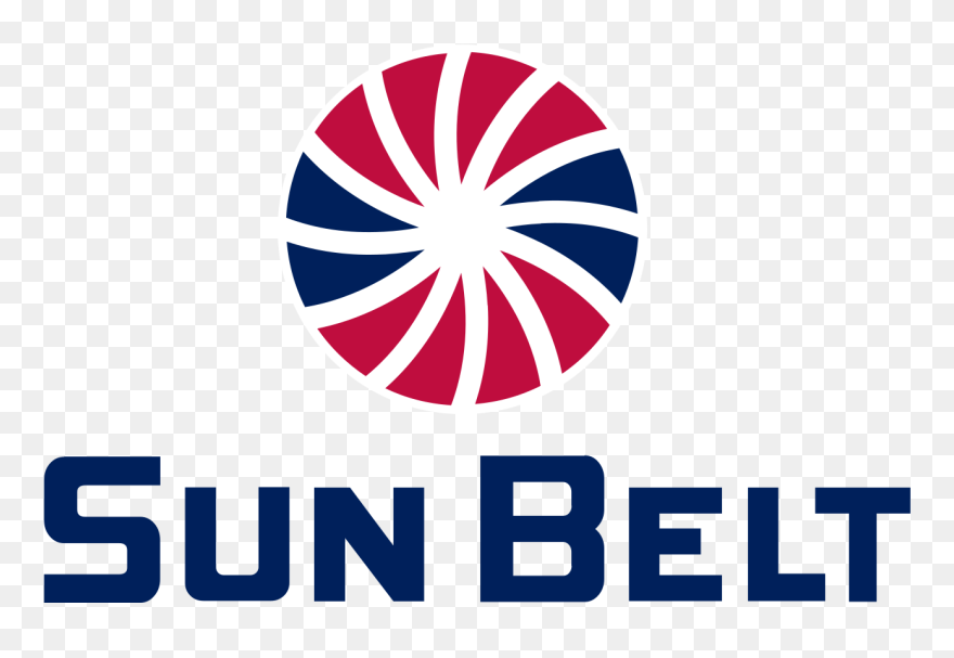 Sun Belt Logo In South Alabama Colors - Sun Belt Conference Clipart