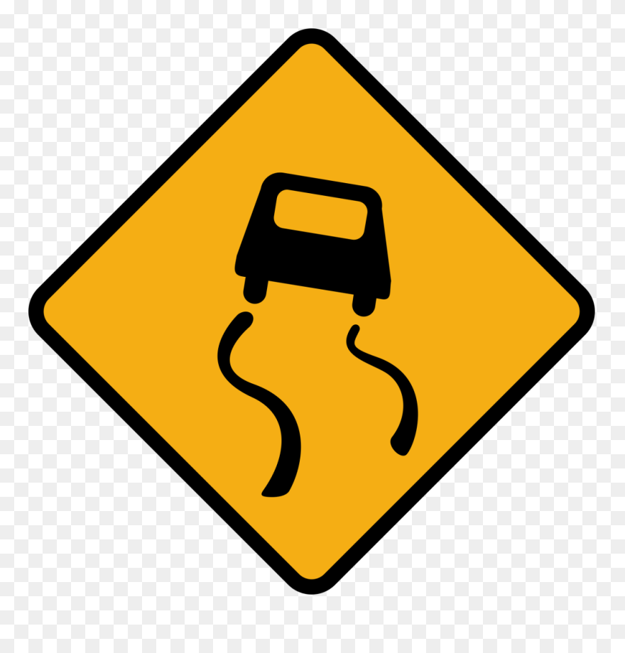 Safe Clipart Storm Safety - Right Sharp Curve Sign - Png Download