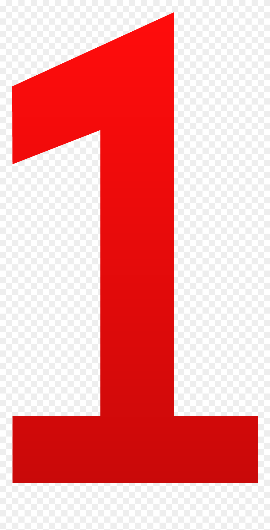 Number 1 Cliparts - Red Number 1 Clipart - Png Download