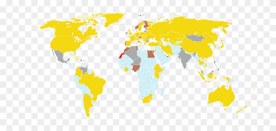 Medal Clipart Number One - World Map - Png Download