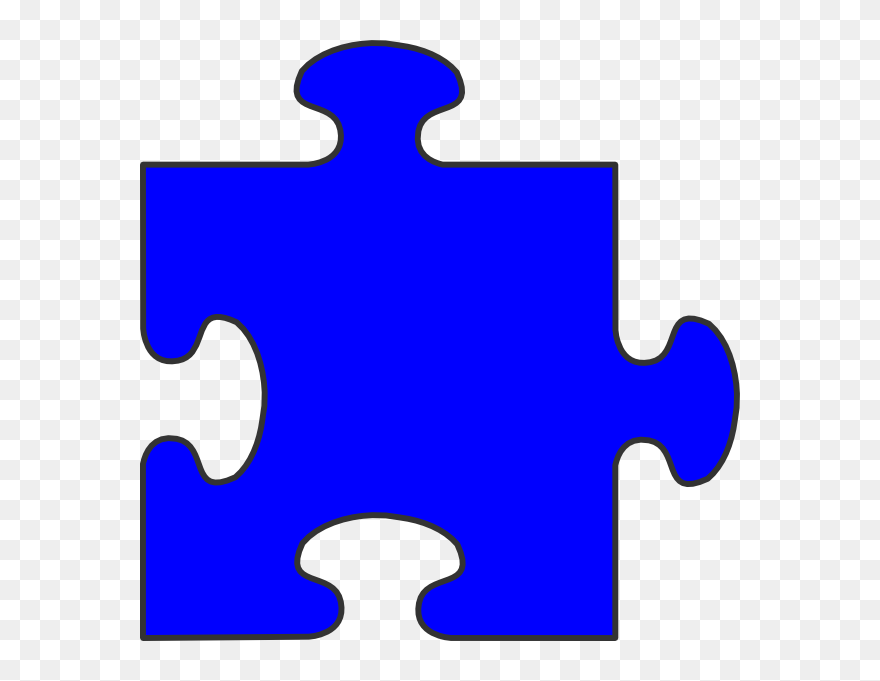 One Clipart Blue, One Blue Transparent Free For Download - Autism Green Puzzle Piece - Png Download