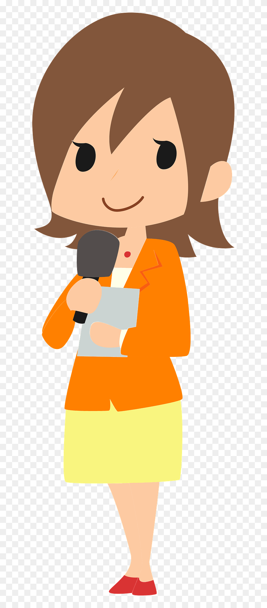 アナウンサー イラスト フリー Clipart