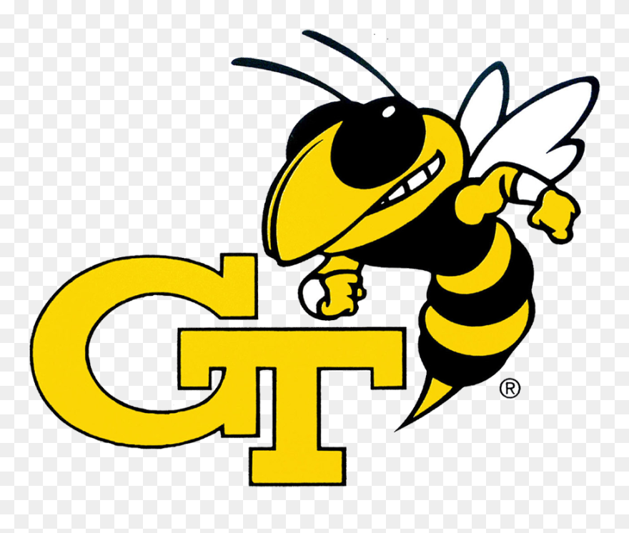 Hornet Clipart Georgia Tech, Hornet Georgia Tech Transparent - Georgia Tech Mascot Logo - Png Download