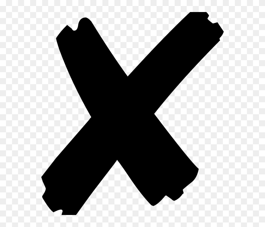 Red X Mark Transparent Background Clipart