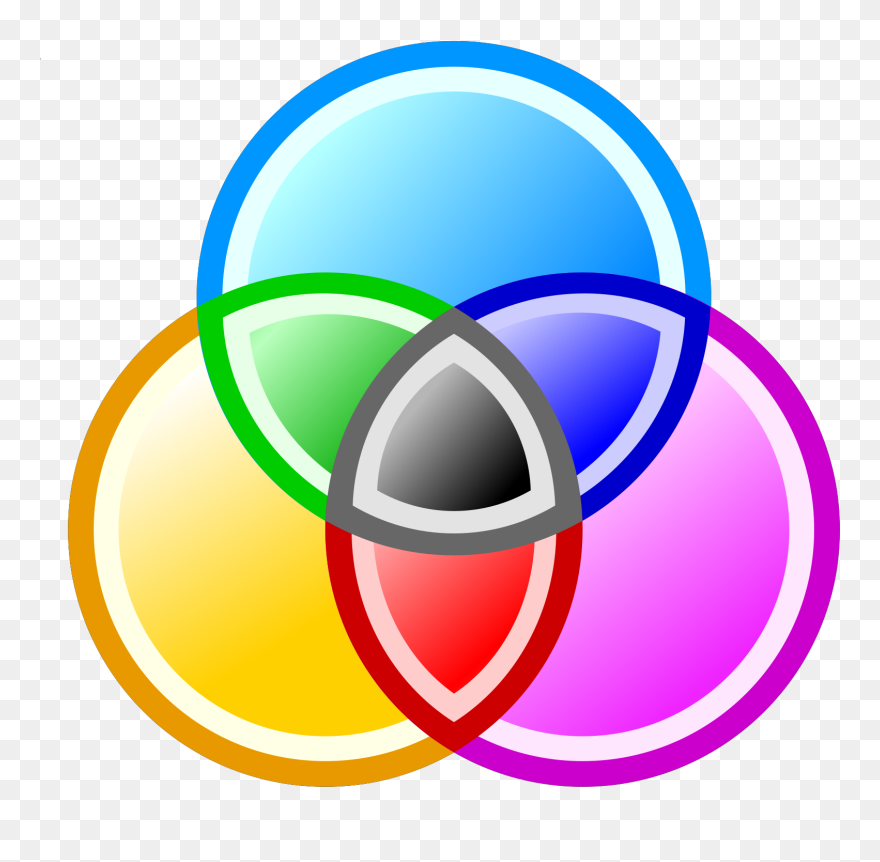 Circles Blue Orange Concentric Svg Clip Arts - Clipart Cmyk - Png Download